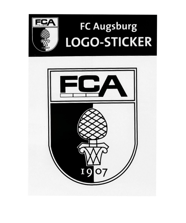 FC Augsburg Logo-Sticker Schwarz - schwarz