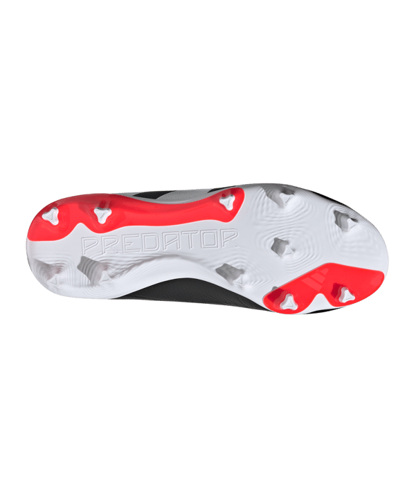adidas Predator League FG Solar Energy Kids Schwarz Weiss Rot - schwarz
