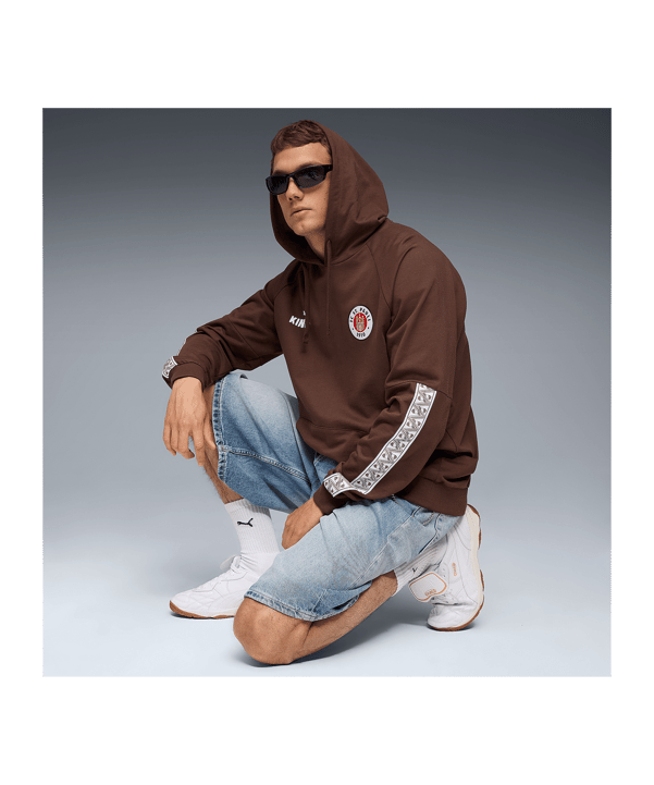 PUMA FC St. Pauli King Hoody Braun F01 - braun
