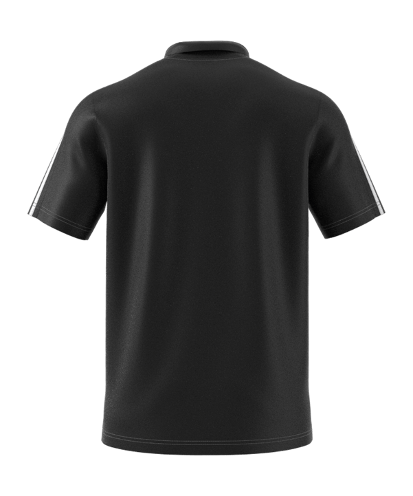adidas Essentials Piqué Embroidered Small Logo 3-Stripes  Black - schwarz