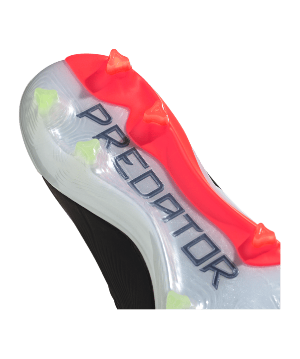 adidas Predator Elite LL FG Solar Energy Schwarz Weiss Rot - schwarz