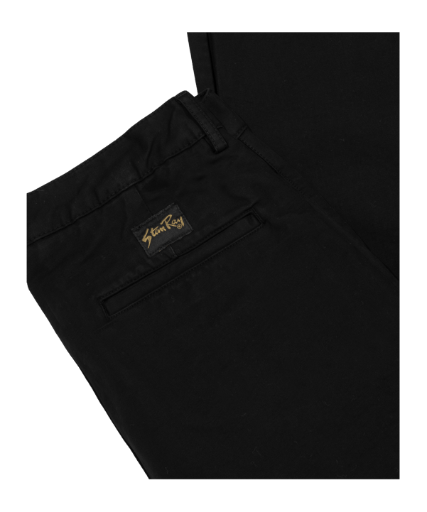 Stan Ray Pleated Chino Hose Schwarz FBT - schwarz
