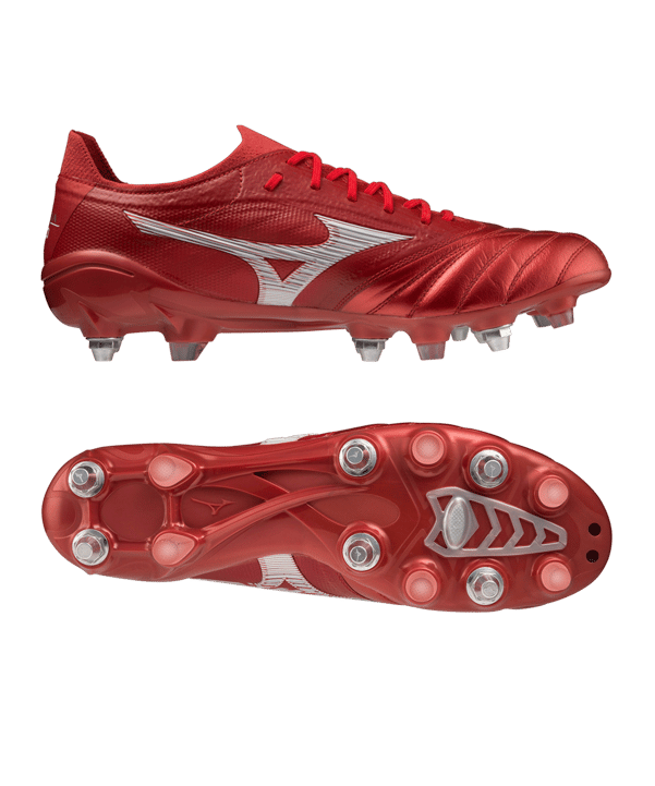 Mizuno Morelia Neo III Beta Passion Red Made in Japan Mix Rot F60 - rot