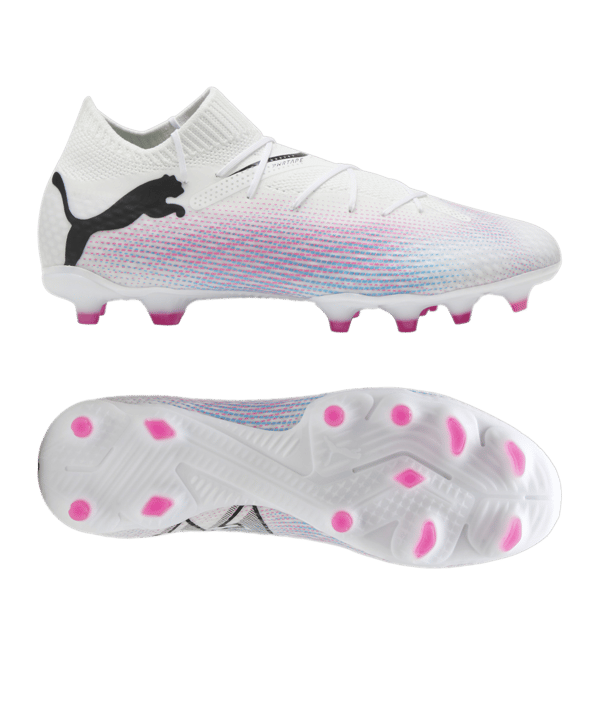 PUMA FUTURE 7 Pro FG/AG Phenomenal Weiss Schwarz Pink F01 - weiss