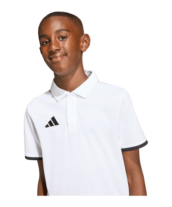 adidas Entrada 26 Polo Kids Weiß - weiss
