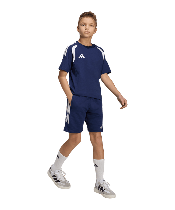 adidas Tiro 26 Trainingsshirt Kids Dunkelblau - weiss