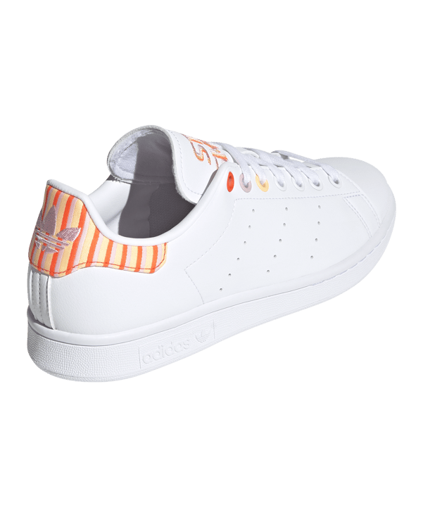adidas Originals Stan Smith Damen Weiss Pink Rot - weiss