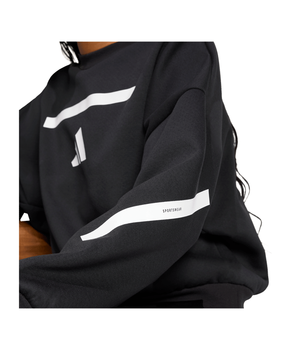 adidas Z.N.E Sweatshirt Damen Schwarz - schwarz