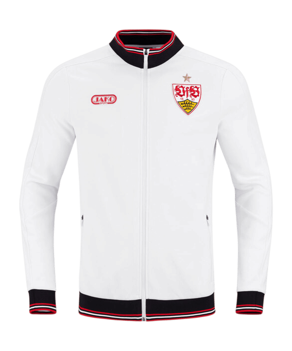 JAKO VfB Stuttgart Prematch Giacca da rappresentanza 2026/2027 Bambini Bianco C656 - bianco