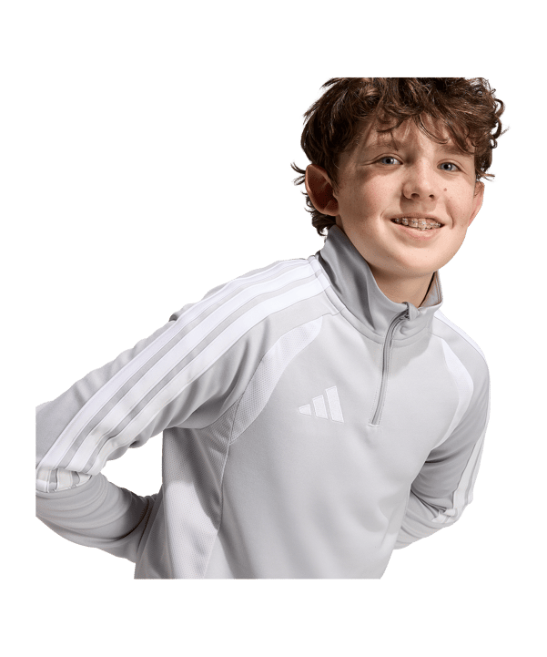 adidas Tiro 26 League Training Zip Top Kinder Grau - grau