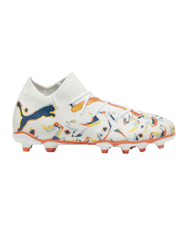 PUMA FUTURE 7 Match Creativity FG/AG Jr Kids Weiss Grün F01 - weiss