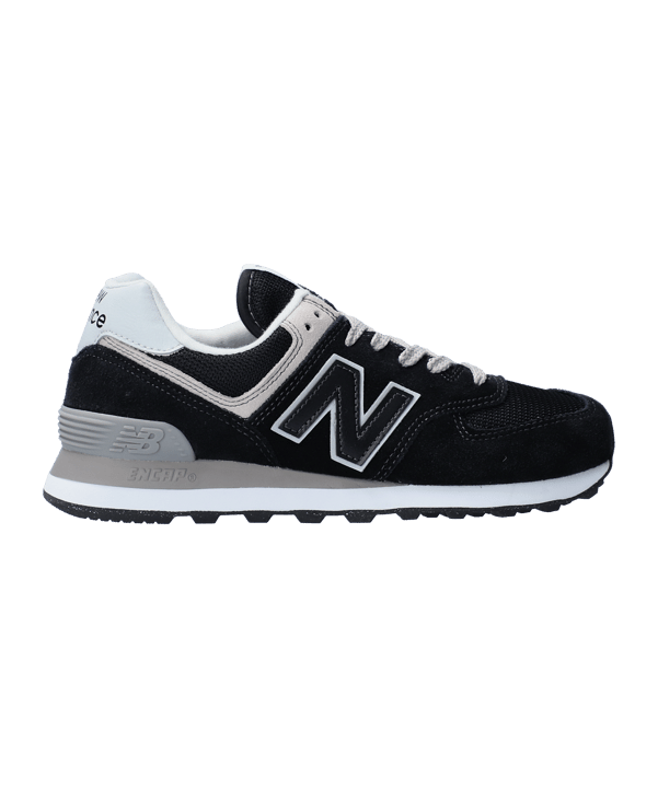 New Balance 574 Damen Schwarz Weiss FEVB - schwarz