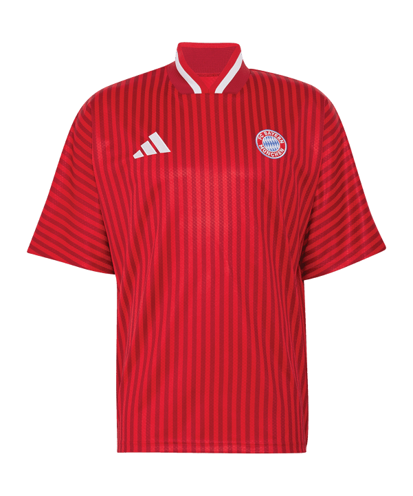 adidas FC Bayern München Stadium Maglietta Rosso - rosso