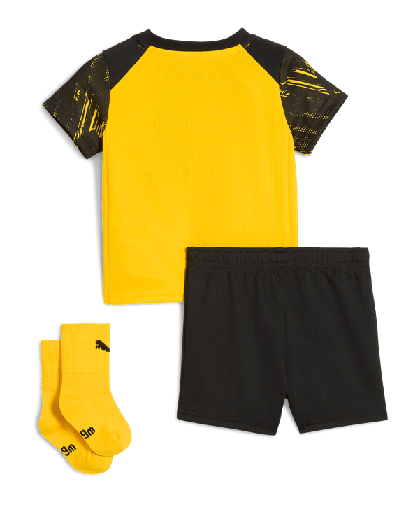 PUMA Borussia Dortmund Home Babykit Trikot Set 2025/2026 Kids Gelb F01