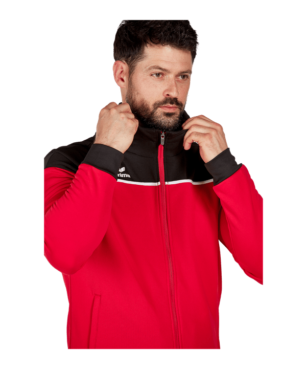 Erima Change by Kapuzenjacke Rot Schwarz - rot