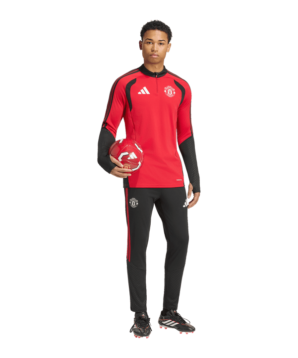 adidas Manchester United Tiro Sweatshirt Rot - rot