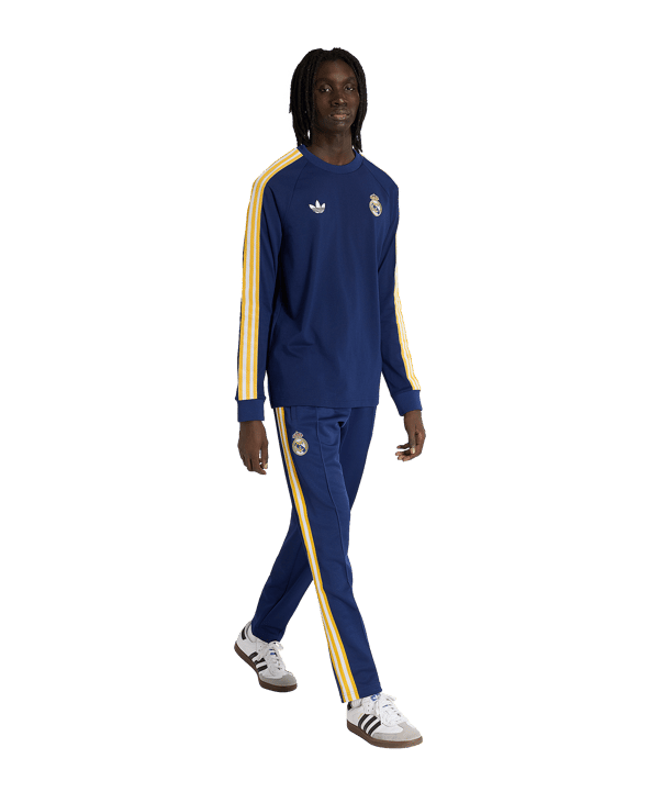 adidas Real Madrid Originals Longsleeve Blau - blau