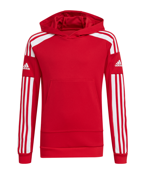 adidas Squadra 21 Hoody Kids Rot Weiss - rot