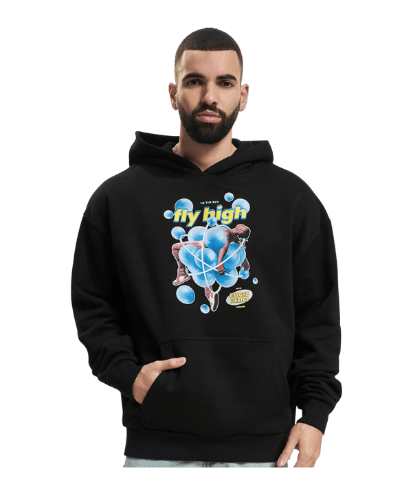 Mister Tee Psychadellic Oversized Hoody Schwarz - schwarz