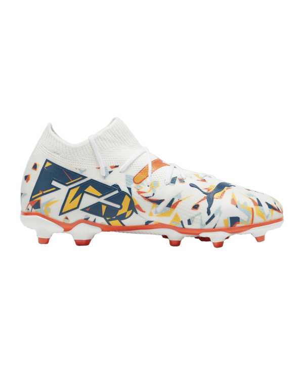 PUMA FUTURE 7 Match Creativity FG/AG Jr Kids Weiss Grün F01 - weiss