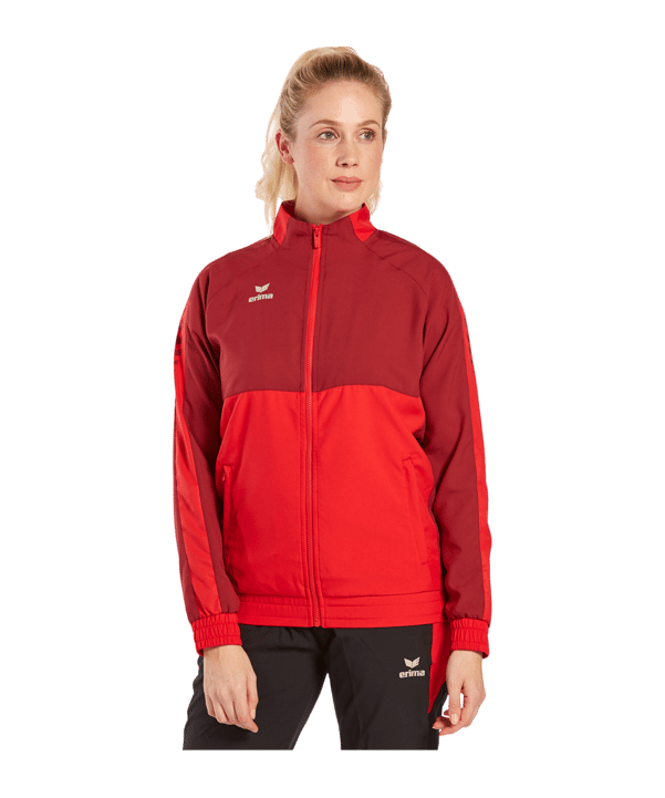 Erima Six Wings Präsentationsjacke Damen Rot - rot