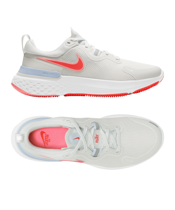 Nike React Miler Running Damen Beige Rot F010 - beige
