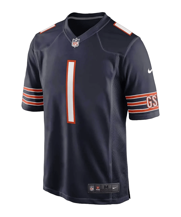 Nike NFL Chicago Bears Justin Fields 1 Home Trikot Blau - blau