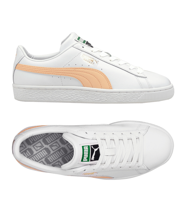 PUMA Basket Classic XXI Weiss Gelb F14 - weiss
