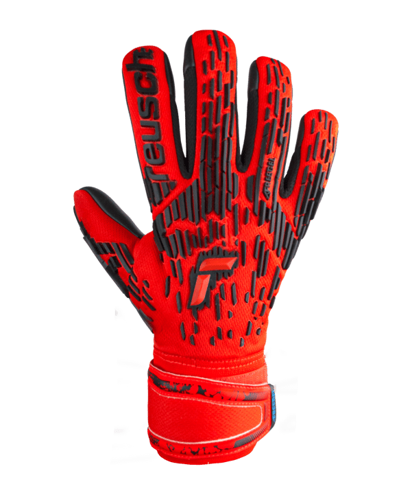 Reusch Attrakt Freegel Torwarthandschuhe 2023 Silber Rot Blau Schwarz F3333 - rot