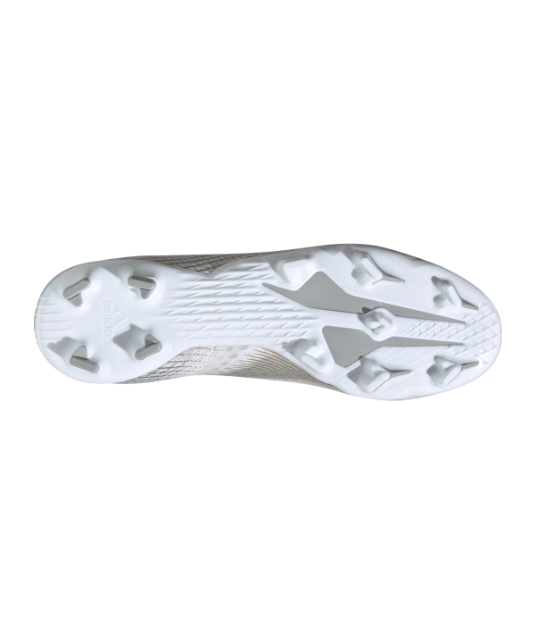 adidas X GHOSTED.3 FG Inflight Weiss Gold Silber - weiss