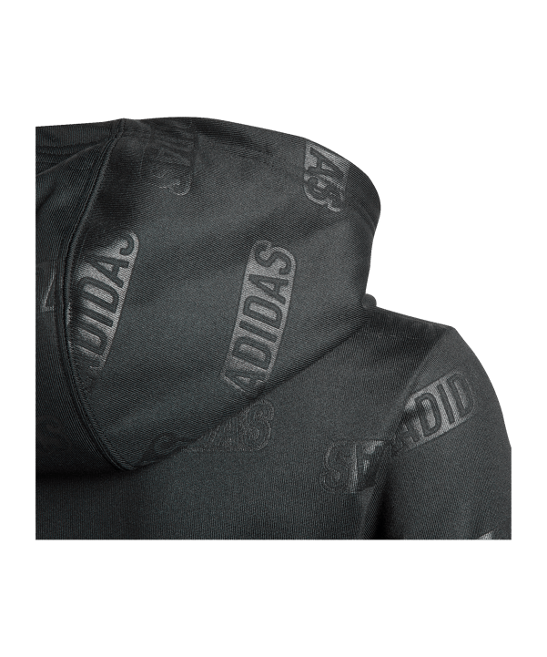 adidas Kapuzenjacke Kids Schwarz Gold - schwarz