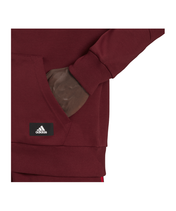 adidas Future Icons Relaxed Kapuzenjacke Rot - rot