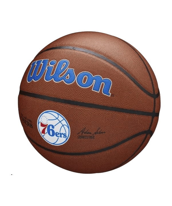 Wilson NBA Philadelphia 76ers Basketball Indoorball Gold - braun