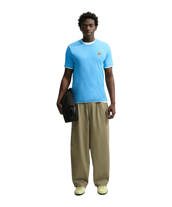 Nike Club T-Shirt Bleu C497 - bleu