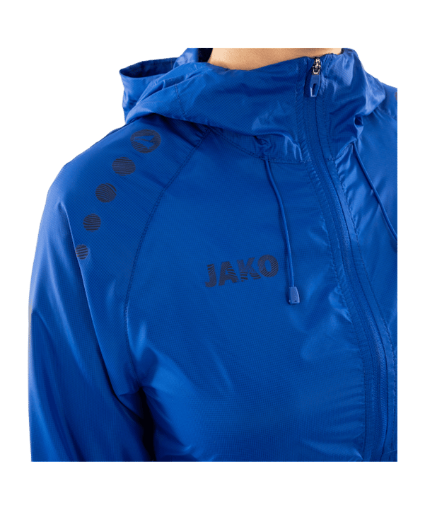 JAKO Flow Lightweight Jacke Damen Blau F400 - blau