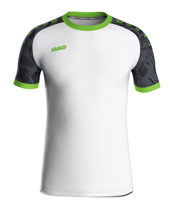 JAKO Iconic Trikot Weiss Schwarz Grün F014 - weiss