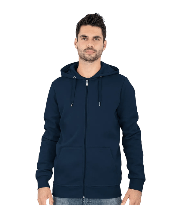 JAKO Organic Kapuzenjacke Blau F900