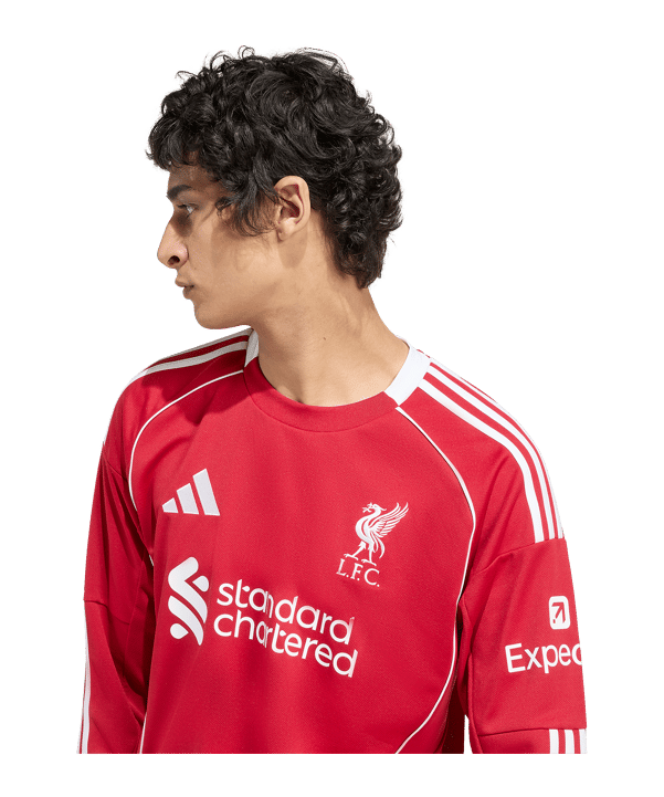 adidas FC Liverpool Trikot langarm Home 2025/2026 Rot - rot