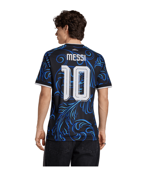 adidas AFA Argentinien Messi Trikot Away WM 2026 Schwarz - schwarz