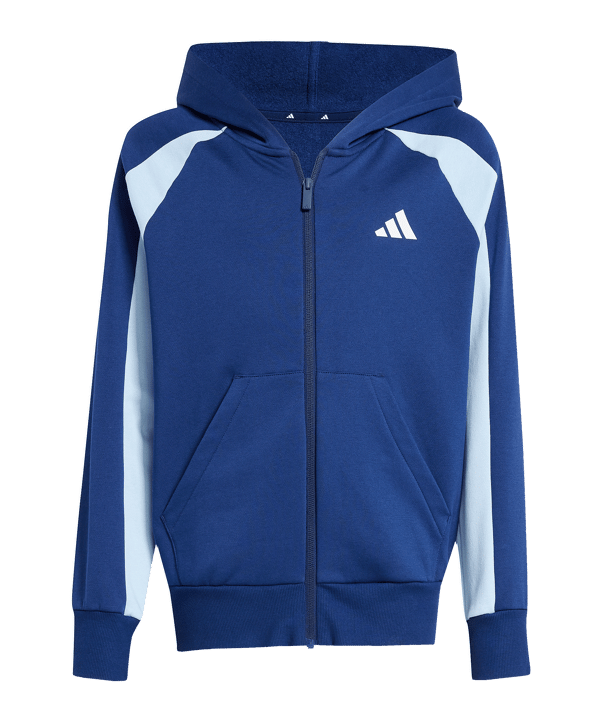 adidas Essentials Colorblock Trainingsanzug Kids Blau - blau