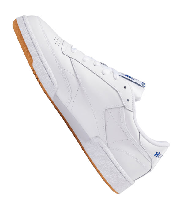 Reebok Club C 85 Weiss Blau Braun - weiss