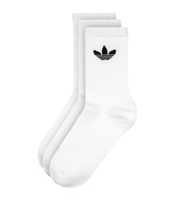 adidas Originals Crew Socken 3er Pack Weiss - Modell: IJ5616
