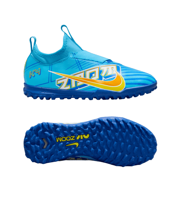 Nike Jr Air Zoom Mercurial Vapor XV Academy TF Mbappe Signature Kids Blau F400 - blau