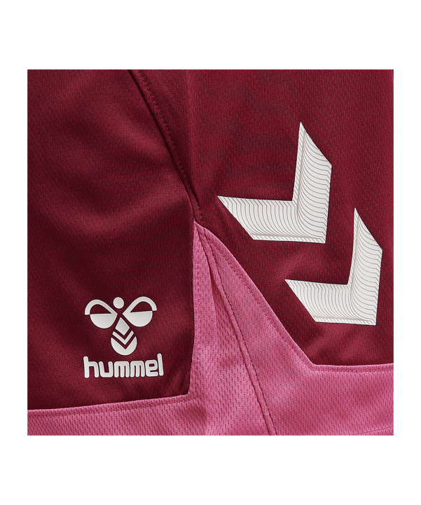 Hummel Lead Poly Shorts Damen Rot F3584 - rot