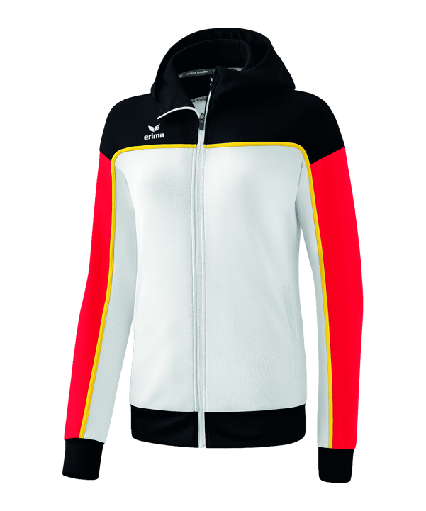 Erima Change by Kapuzenjacke Damen Weiss Schwarz - weiss
