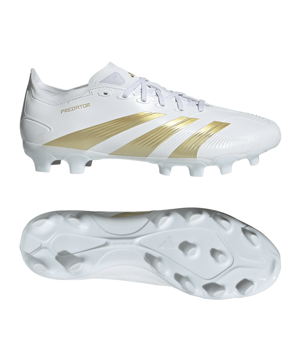 adidas Predator League MG Day Spark Weiss Gold - weiss