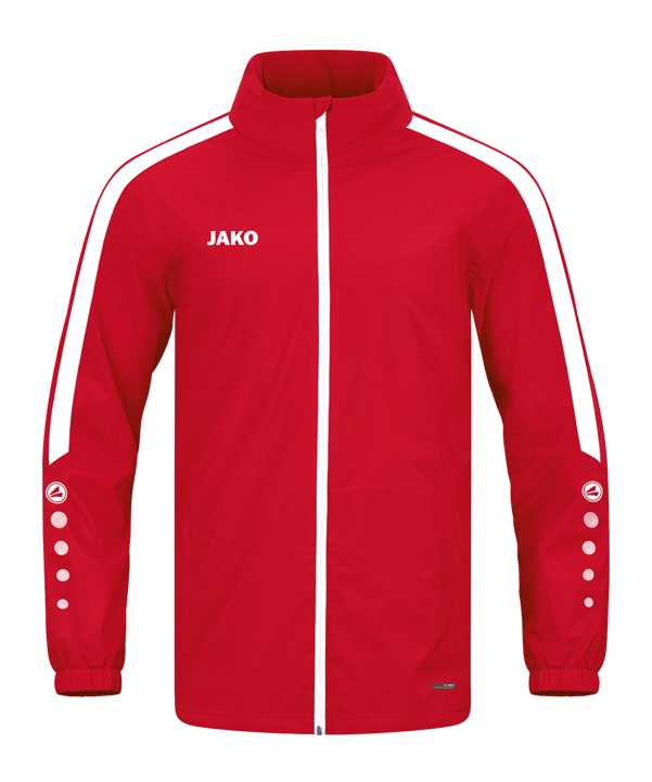 JAKO Power Allwetterjacke Rot Weiss F100 - rot