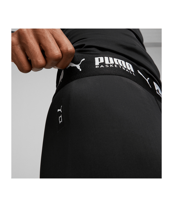 PUMA Hoops Team 3/4 Tight Schwarz F01 - schwarz