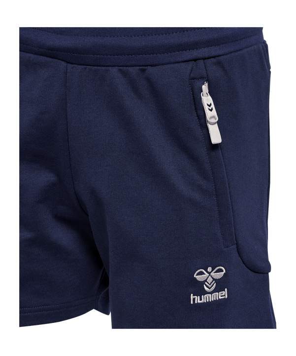 Hummel Move Grid Cotton Short Damen Blau F7026 - blau