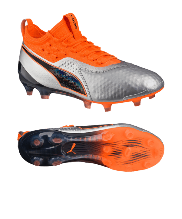 PUMA ONE 1 Leder FG/AG Silber F01 - silber